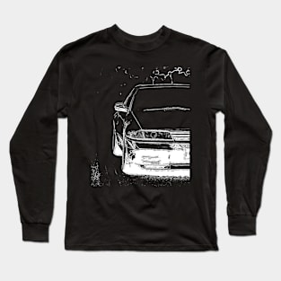 Skyline R32 GTR Wireframe White Long Sleeve T-Shirt